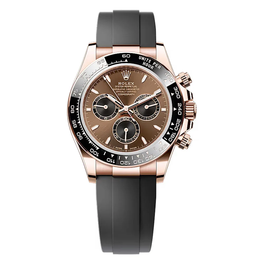 Rolex 126515Ln-0010 Cosmograph Daytona 40Mm Everose Gold - Cerachrom Oysterflex Chocolate Dial Watch