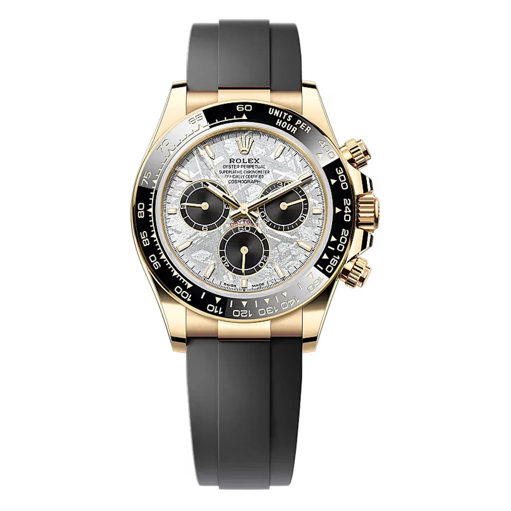 Rolex 126518Ln-0016 Cosmograph Daytona 40Mm Yellow Gold - Cerachrom Oysterflex Meteorite Dial Watch