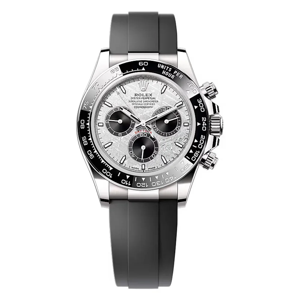 Rolex 126519Ln-0007 Cosmograph Daytona 40Mm White Gold - Cerachrom Oysterflex Meteorite Dial Watch