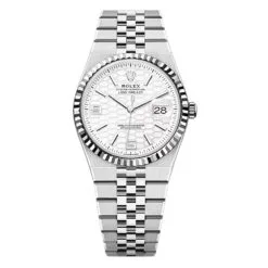 Rolex 127234-0001 Land-Dweller 36mm White Dial Oystersteel - White Gold Jubilee Watch