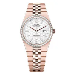 Rolex 127285TBR-0002 Land-Dweller 36mm White Dial Everose Gold - Diamond Jubilee Watch