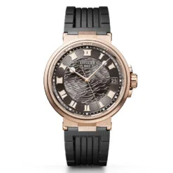 Breguet 5517BR/G3/5ZU Marine 5517 Rose Gold Slate Grey Dial Watch