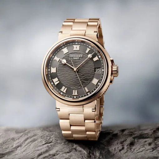Breguet 5517Br/G3/Rz0 Marine 5517 Rose Gold Slate Grey Dial Watch - Image 2