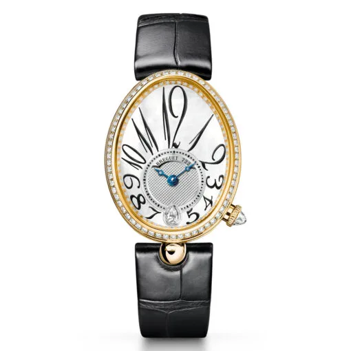 Breguet 8918Ba/58/964 D00D 3L Reine De Naples 8918 Yellow Gold White Mother-Of-Pearl Dial Watch