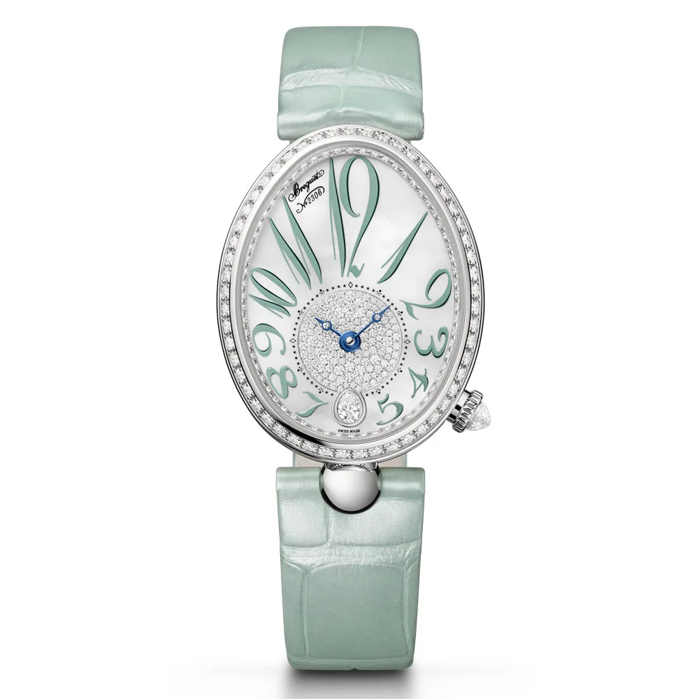 Breguet 8918Bb/5D/964 D0 Reine De Naples 8918 White Gold - Diamond Mother-Of-Pearl Dial Watch