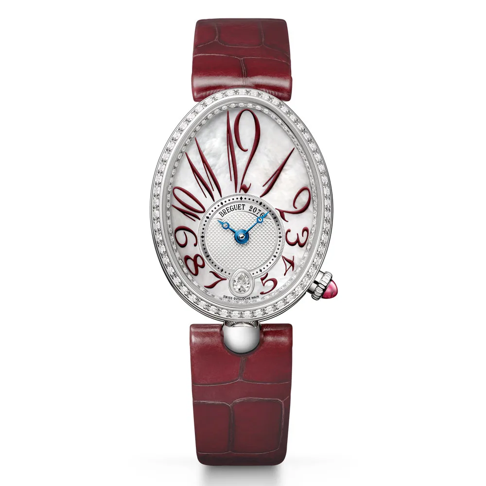 Breguet 8918Bb/5P/964 D00D Reine De Naples 8918 White Gold - Diamond Mother-Of-Pearl Dial Watch