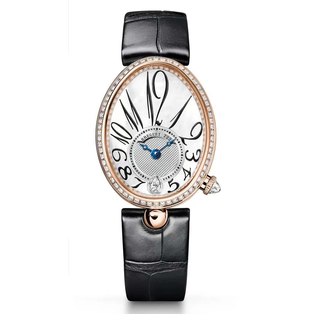 Breguet 8918Br/58/964 D00D 3L Reine De Naples 8918 Rose Gold - Diamond Mother-Of-Pearl Dial Watch