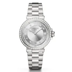 Breguet 9518ST/1D/S80 D0 01 Marine 9518 Stainless Steel - Diamond Silver Dial Watch