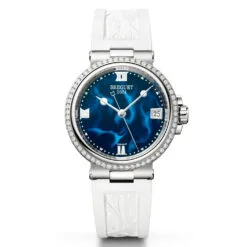 Breguet 9518ST/E2/584 D000 Marine 9518 Stainless Steel - Diamond Blue Dial Watch