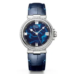 Breguet 9518ST/E2/984 D000 Marine 9518 Stainless Steel - Diamond Blue Dial Watch