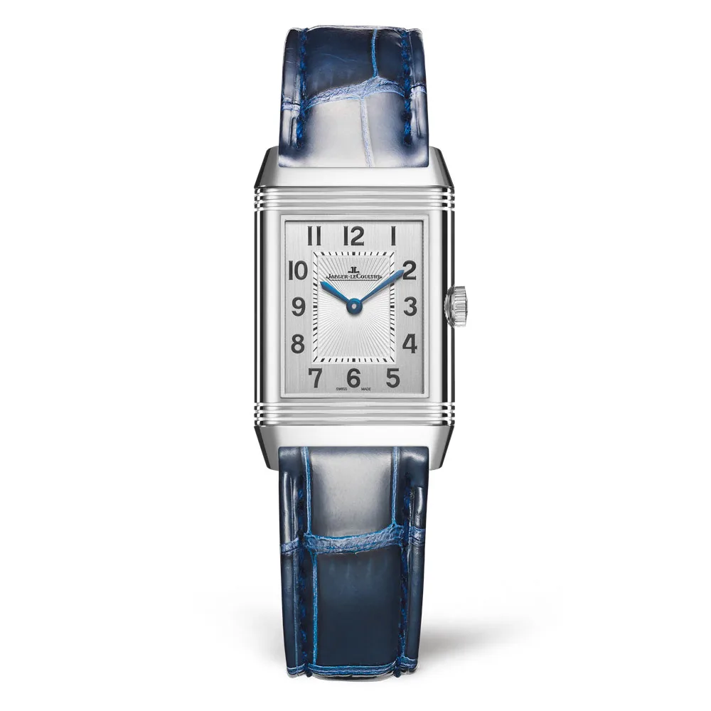 Jaeger-Lecoultre Q2668432 Reverso Classic Small Duetto Stainless Steel - Diamond Silver Dial Watch
