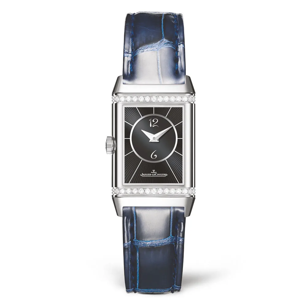 Jaeger-Lecoultre Q2668432 Reverso Classic Small Duetto Stainless Steel - Diamond Silver Dial Watch - Image 2