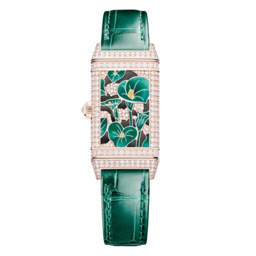 Jaeger-Lecoultre Q3292434 Reverso One Precious Flowers Pink Gold - Diamond Mother-Of-Pearl Dial Watch - Image 2