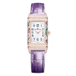 Jaeger-LeCoultre Q3292435 Reverso One Precious Flowers Pink Gold - Diamond Mother-of-Pearl Dial Watch