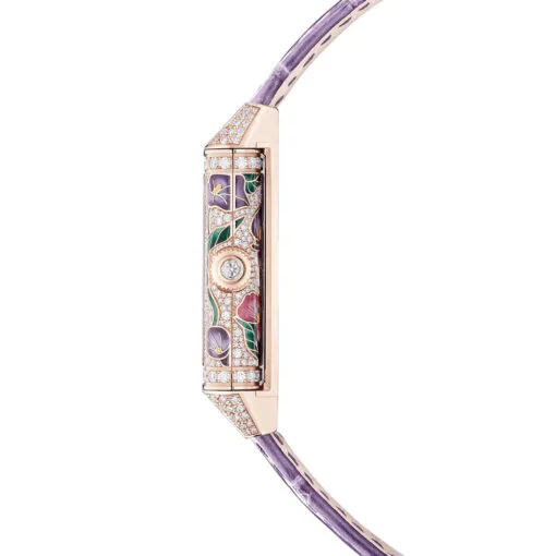 Jaeger-Lecoultre Q3292435 Reverso One Precious Flowers Pink Gold - Diamond Mother-Of-Pearl Dial Watch - Image 3