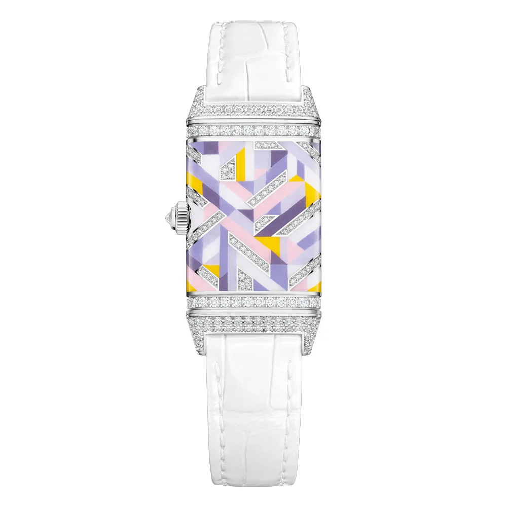 Jaeger-Lecoultre Q3293433 Reverso One Precious Colours White Gold - Diamond Mother-Of-Pearl Dial Watch - Image 2