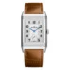 Jaeger-Lecoultre Q3848423 Reverso Classic Duoface Small Seconds Stainless Steel Silver Dial Watch