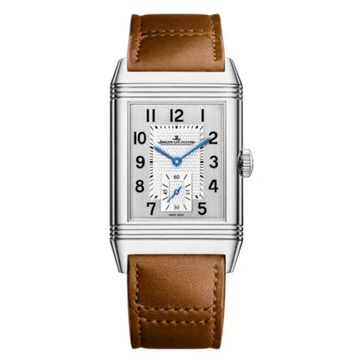 Jaeger-Lecoultre Q3848423 Reverso Classic Duoface Small Seconds Stainless Steel Silver Dial Watch