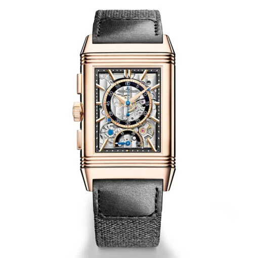 Jaeger-Lecoultre Q389257J Reverso Tribute Chronograph Pink Gold Black Dial Watch - Image 2