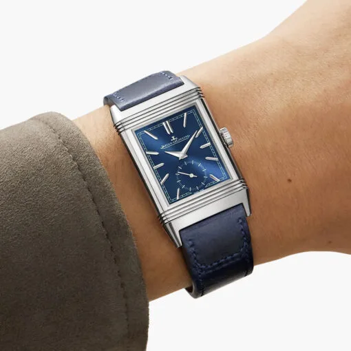 Jaeger-Lecoultre Q397848J Reverso Tribute Monoface Small Seconds Stainless Steel Blue Dial Watch - Image 3