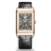 Jaeger-Lecoultre Q71125E1 Reverso Tribute Nonantieme Enamel Pink Gold Grey Dial Watch