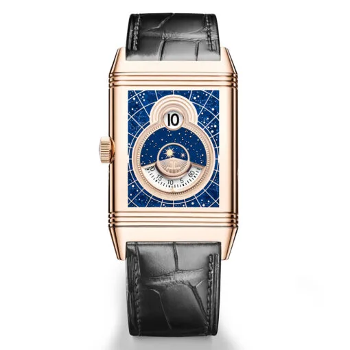 Jaeger-Lecoultre Q71125E1 Reverso Tribute Nonantieme Enamel Pink Gold Grey Dial Watch - Image 2