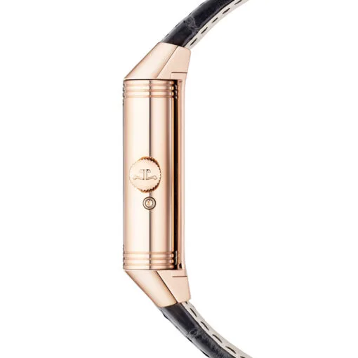 Jaeger-Lecoultre Q71125E1 Reverso Tribute Nonantieme Enamel Pink Gold Grey Dial Watch - Image 3