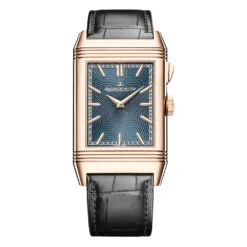Jaeger-LeCoultre Q7122480 Reverso Tribute Minute Repeater Pink Gold Teal Blue Dial Watch