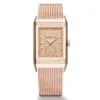 Jaeger-Lecoultre Q713216J Reverso Tribute Monoface Small Seconds Pink Gold Dial Watch