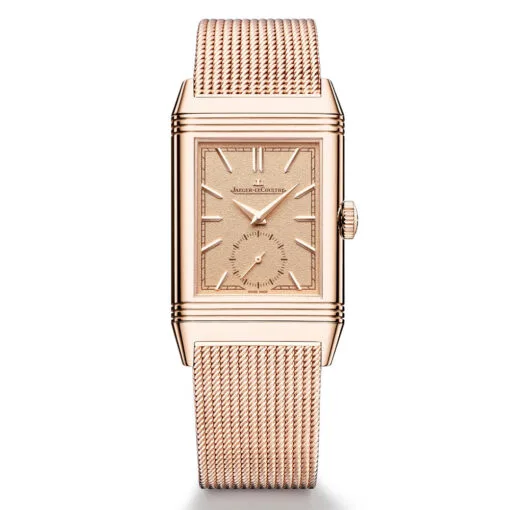 Jaeger-Lecoultre Q713216J Reverso Tribute Monoface Small Seconds Pink Gold Dial Watch