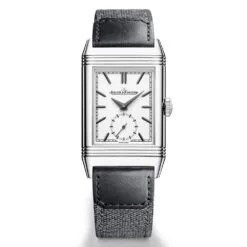 Jaeger-LeCoultre Q713842J Reverso Tribute Monoface Small Seconds Stainless Steel Silver Dial Watch