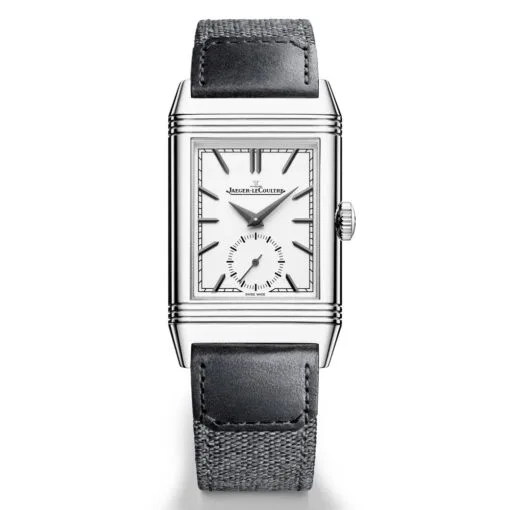 Jaeger-Lecoultre Q713842J Reverso Tribute Monoface Small Seconds Stainless Steel Silver Dial Watch