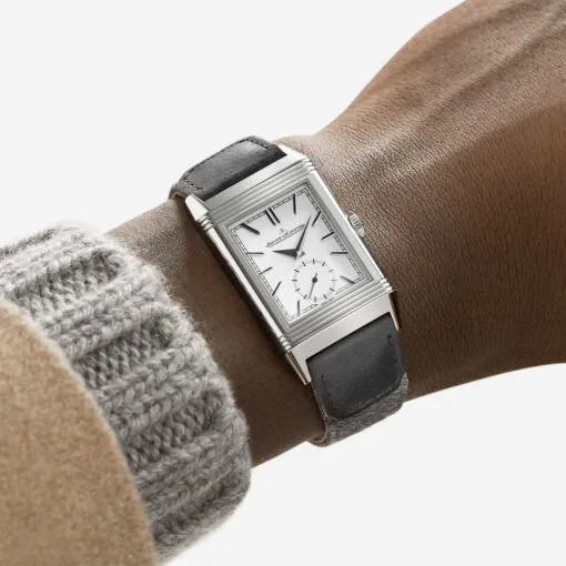 Jaeger-Lecoultre Q713842J Reverso Tribute Monoface Small Seconds Stainless Steel Silver Dial Watch - Image 3