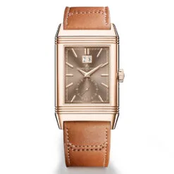 Jaeger-LeCoultre Q714256J Reverso Tribute Geographic Pink Gold Chocolate Dial Watch