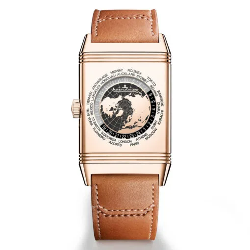 Jaeger-Lecoultre Q714256J Reverso Tribute Geographic Pink Gold Chocolate Dial Watch - Image 2