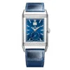 Jaeger-Lecoultre Q714845J Reverso Tribute Geographic Stainless Steel Blue Dial Watch