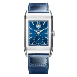 Jaeger-LeCoultre Q714845J Reverso Tribute Geographic Stainless Steel Blue Dial Watch