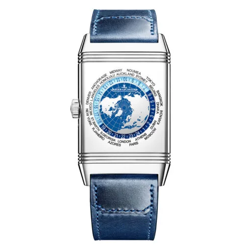Jaeger-Lecoultre Q714845J Reverso Tribute Geographic Stainless Steel Blue Dial Watch - Image 2
