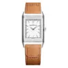 Jaeger-Lecoultre Q7168420 Reverso Tribute Monoface Midsize Stainless Steel Silver Dial Watch