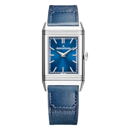 Jaeger-Lecoultre Q716848J Reverso Tribute Monoface Midsize Stainless Steel Blue Dial Watch