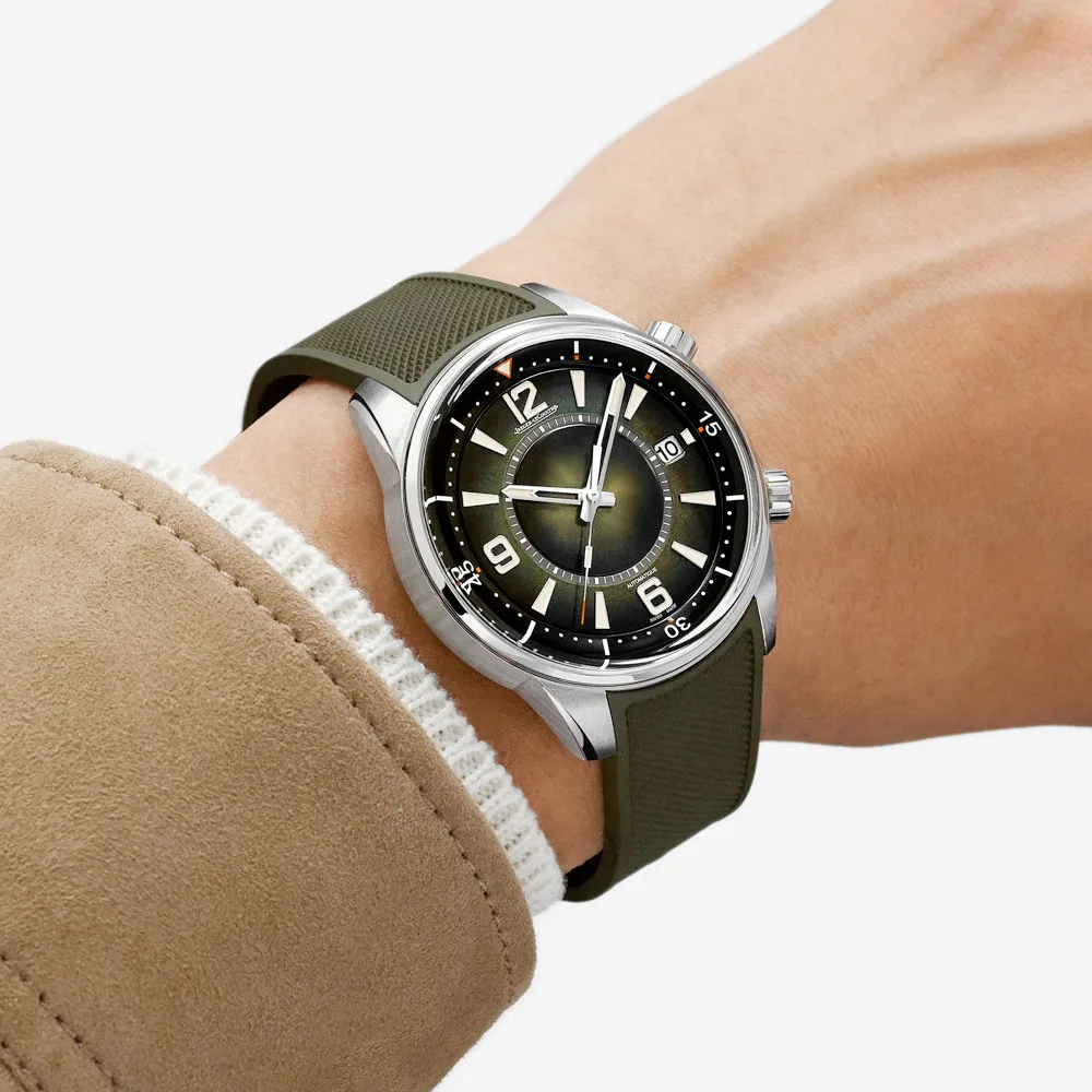 Jaeger-Lecoultre Q906863J Polaris Automatic Date Stainless Steel Green Double Gradient Dial Watch - Image 3