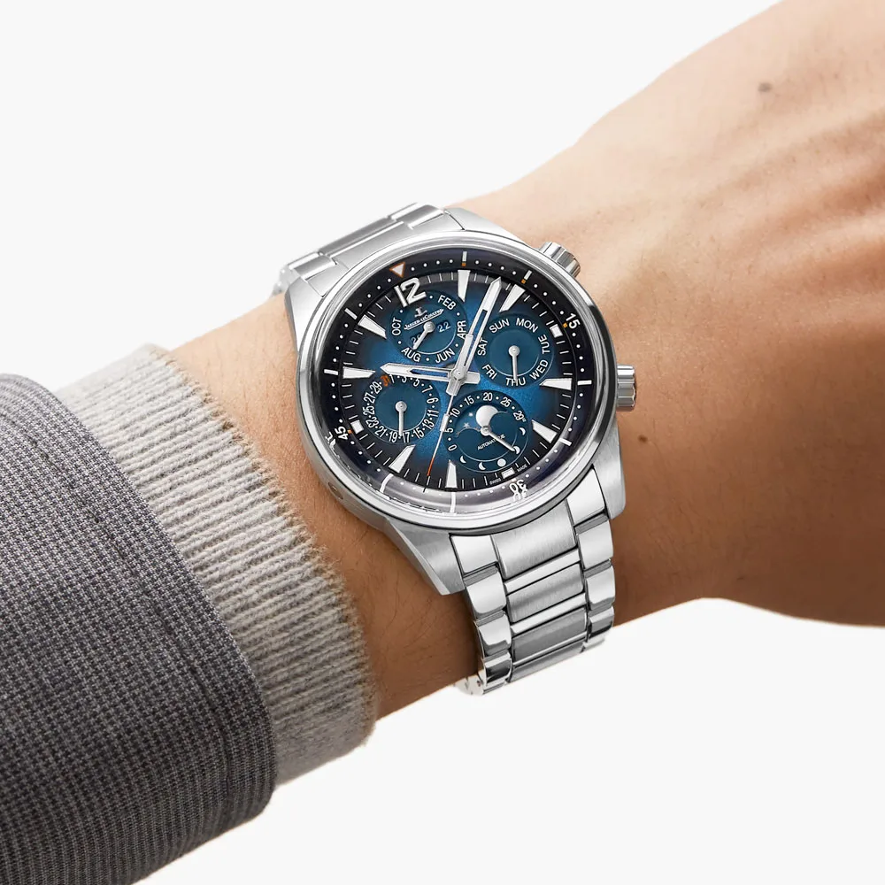 Jaeger-Lecoultre Q9088180 Polaris Perpetual Calendar Stainless Steel Blue Dial Watch - Image 3
