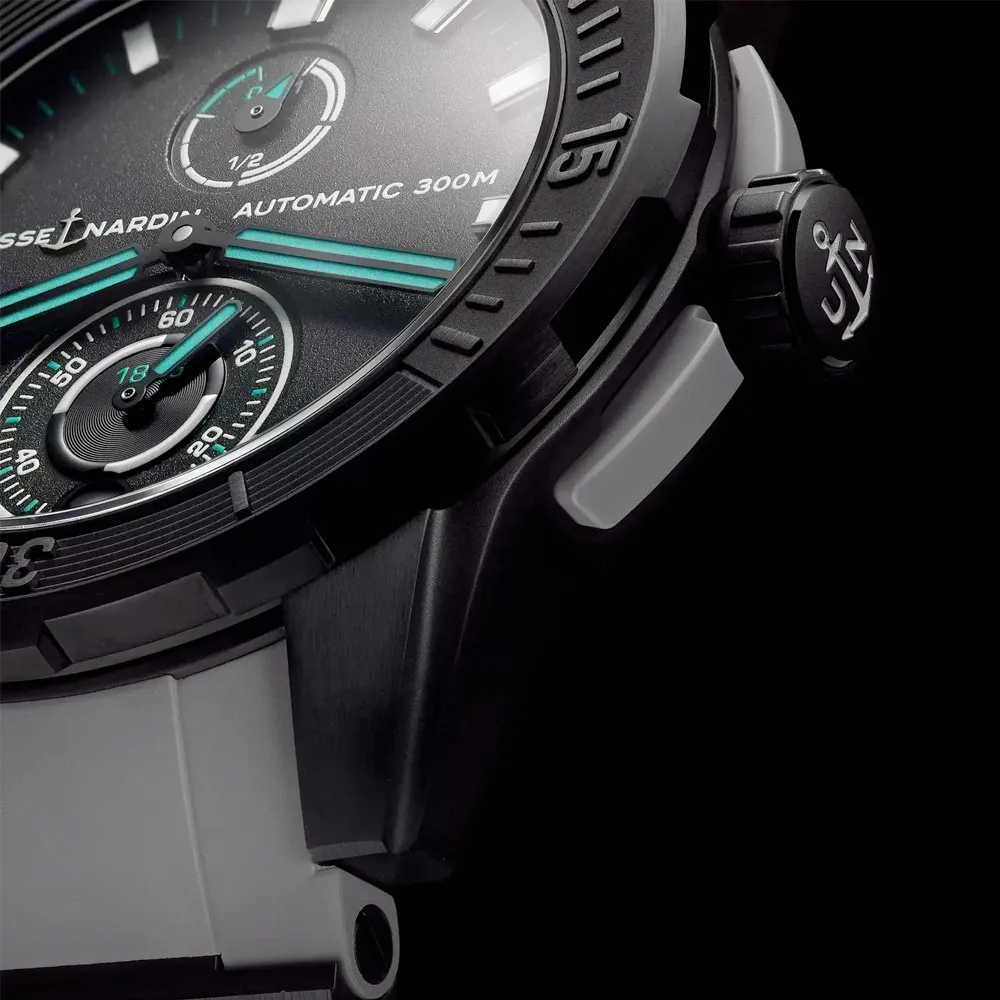 Ulysse Nardin 1183-170Le-2A-Omw/3A Diver Chronometer One More Wave 44Mm Black Dial Watch - Image 3