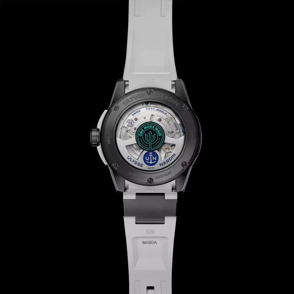 Ulysse Nardin 1183-170Le-2A-Omw/3A Diver Chronometer One More Wave 44Mm Black Dial Watch - Image 2