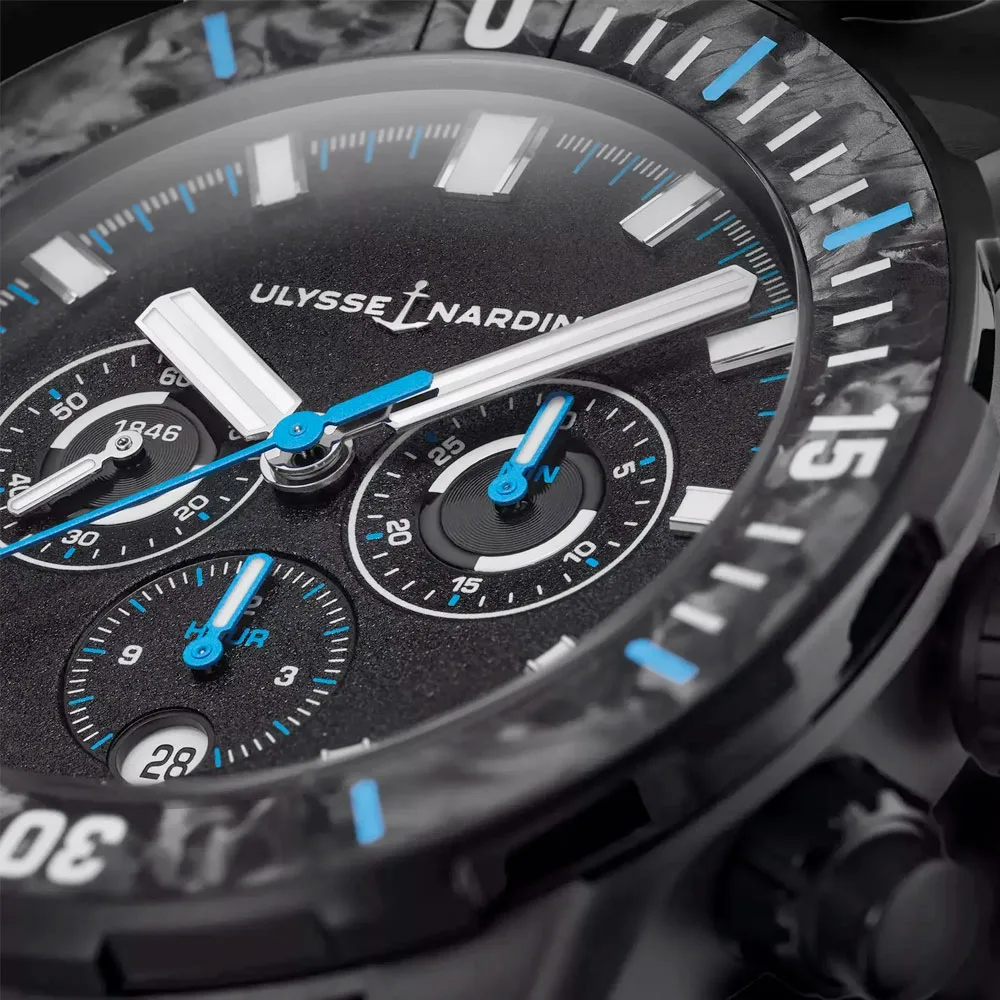 Ulysse Nardin 1503-170Le-2A-Tor/3A Diver Chronograph The Ocean Race 44Mm Black Dial Watch - Image 3