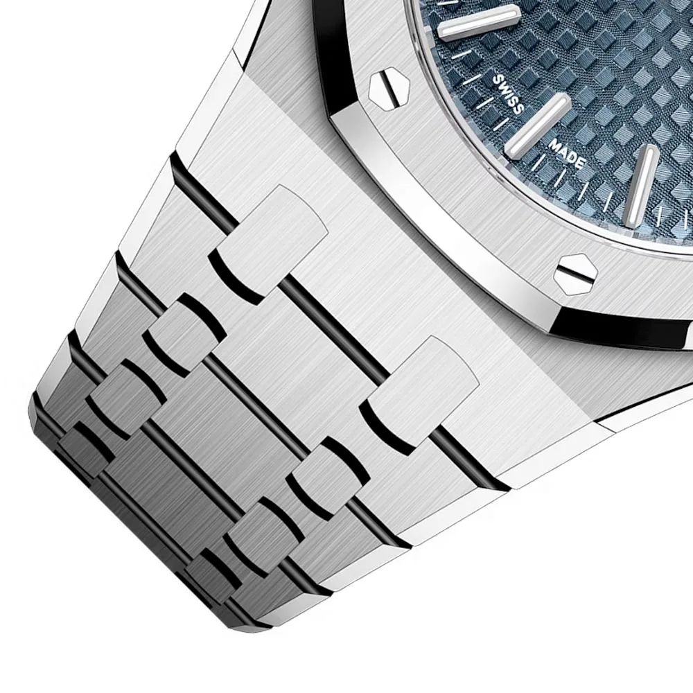 Audemars Piguet 15550St.oo.1356St.06 Royal Oak Selfwinding Stainless Steel Blue Dial Watch - Image 3