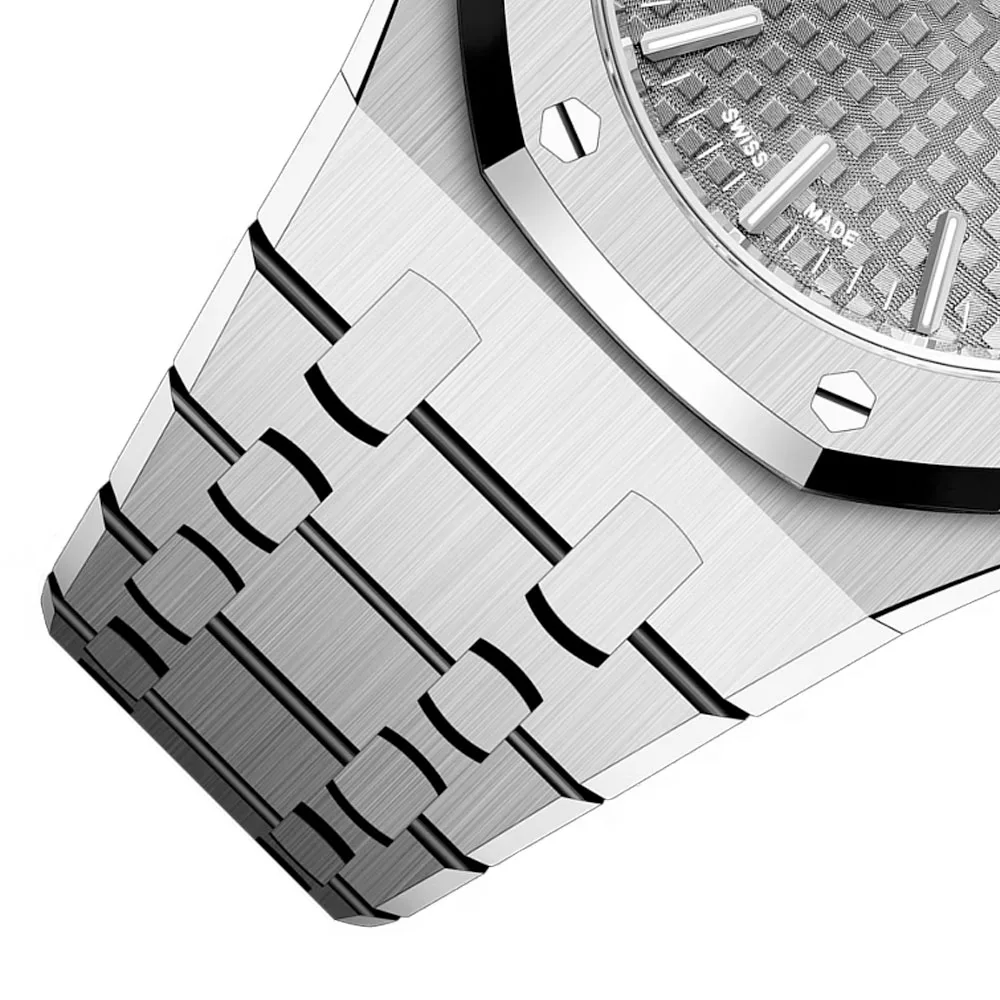 Audemars Piguet 15550St.oo.1356St.07 Royal Oak Selfwinding Stainless Steel Grey Dial Watch - Image 2
