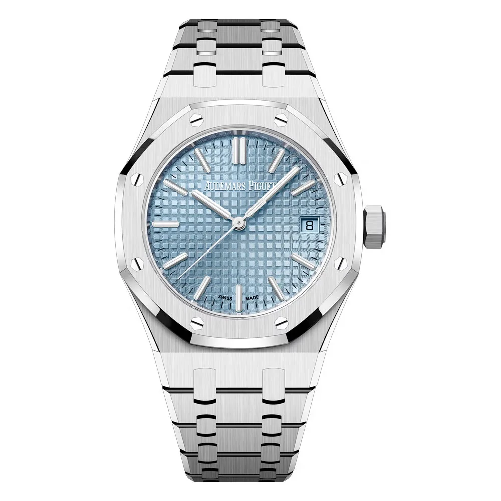 Audemars Piguet 15550St.oo.1356St.08 Royal Oak Selfwinding Stainless Steel Ice Blue Dial Watch