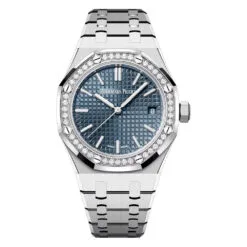 Audemars Piguet 15551ST.ZZ.1356ST.05 Royal Oak Selfwinding Stainless Steel - Diamond Blue Dial Watch