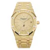 Audemars Piguet 16202Ba.hh.1241Ba.01 Royal Oak “Jumbo” Extra-Thin Yellow Gold - Sapphire Dial Watch